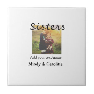 Carreau Sisters besties BFF ajouter nom de la photo nom fa