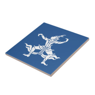 Carreau SIX Danseuse thaïlandaise ⚠ Thaïlande ⚠