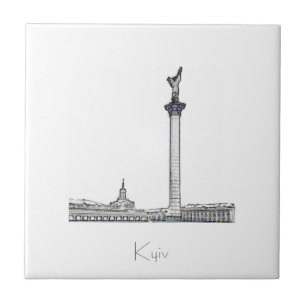 Carreau Sketch de l'architecture Kiev Ukraine