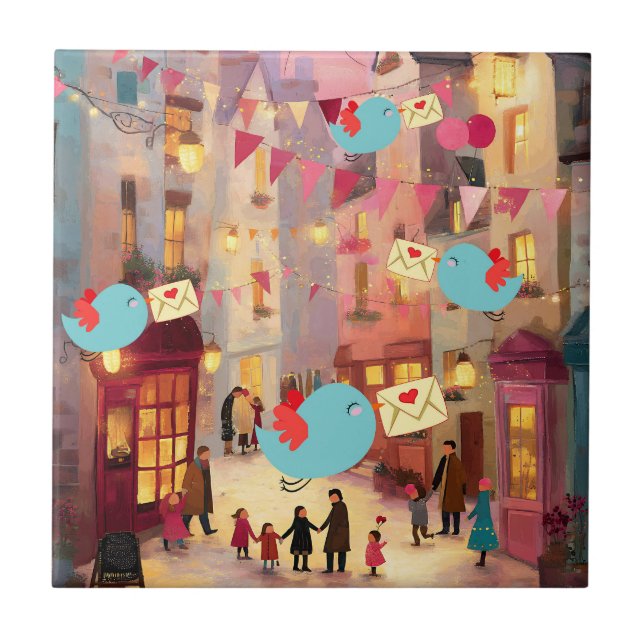 CARREAU SO MANY VALENTINES FOR DELIVERY (Devant)