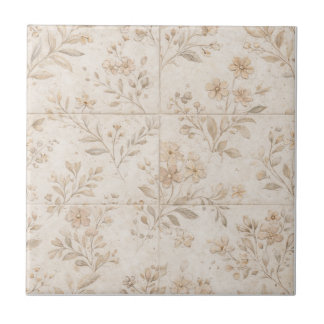 Carreau Soft Botanical Seamless Timeless Ceramic Tile