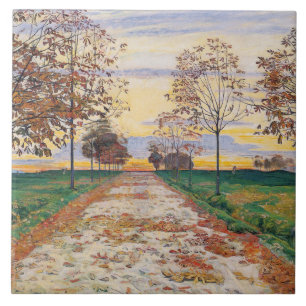 Carreau Soirée d'automne (par Ferdinand Hodler)