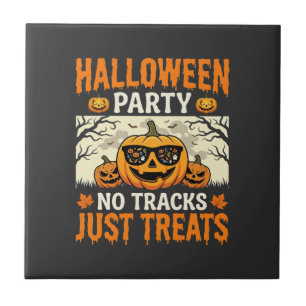 Carreau Soirée Halloween Sans Pistes Juste Des Friandises 
