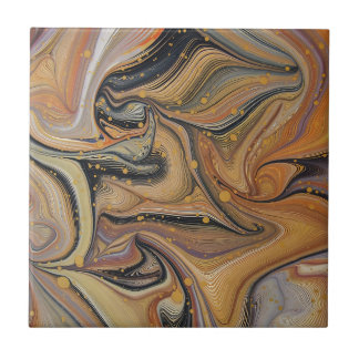 Carreau Sol noir et or Carrelage en céramique