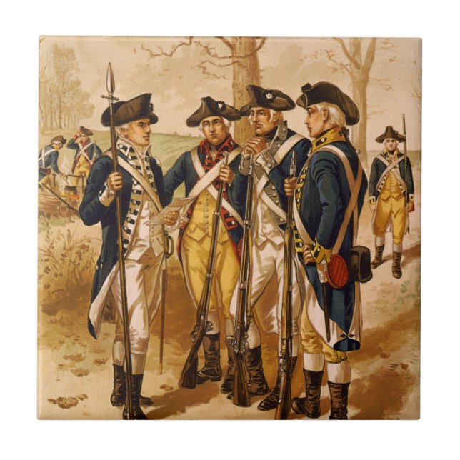 Carreau Soldats continentaux par Henry Alexandre Ogden (Devant)