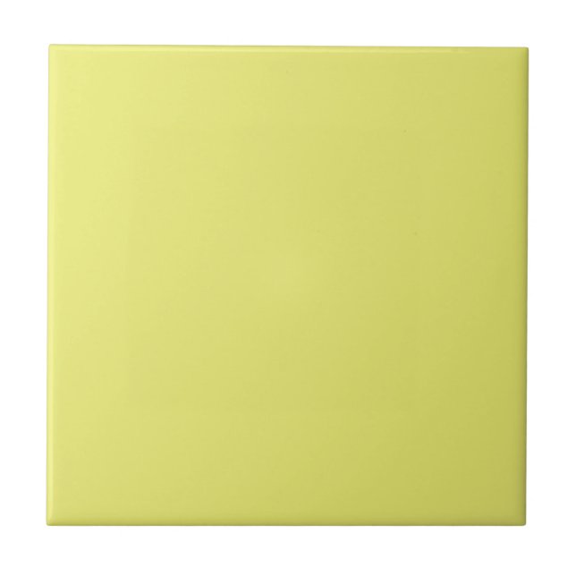 Carreau Solid Bright Lemon Yellow Tile (Devant)