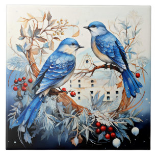 Carreau Songbirds, belle illustration,