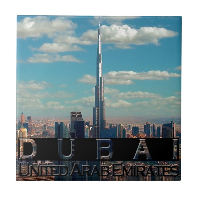 Carreau Souvenir de Dubaï (Devant)