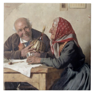 Carreau Souvenirs affectueux (huile sur la toile)