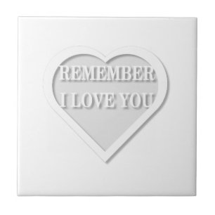 Carreau Souviens-toi que je t'aime