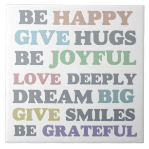 Carreau Soyez heureux