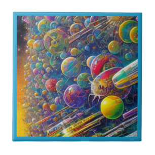 Carreau Space Race petite céramique