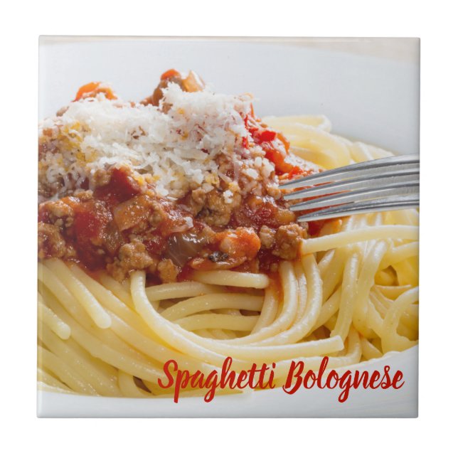 Carreau Spaghetti Sauce Bolognaise pâtes au parmesan (Devant)