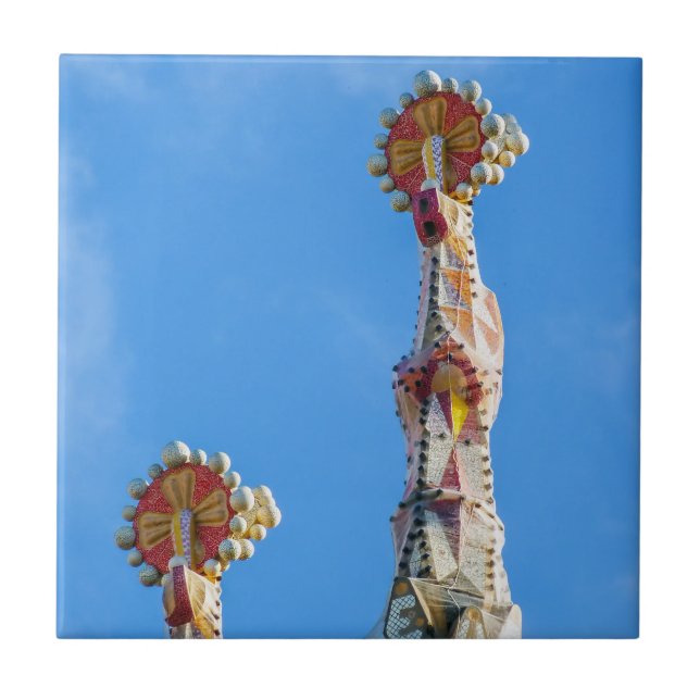 Carreau Spires de La Sagrada Familia à Barcelone, Espagne (Devant)