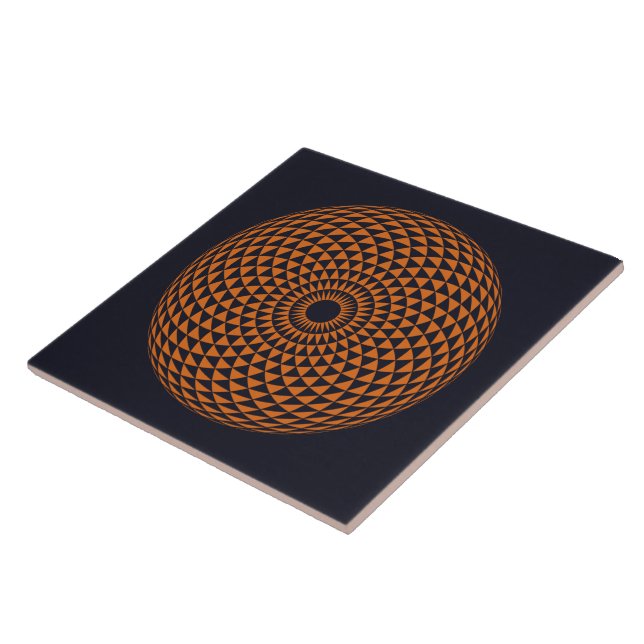 Carreau Spirituel noir blanc Mandala géométrique Vector Ar (Côté)