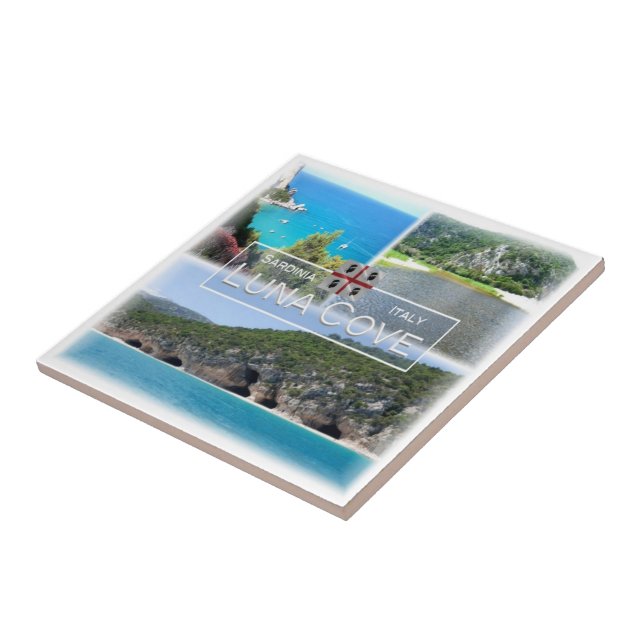 Carreau SRD031 LUNA COVE, Mosaïque, Sardaigne, (Côté)