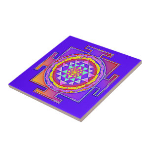 Carreau Sri Yantra - Symbolisme Hindouisme Design 1