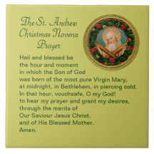 St. Andrew Noël Novena Prière Carrelage céramique