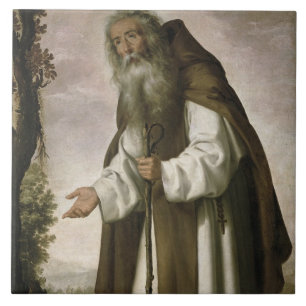 Carreau St Anthony a découragé, 1640 (l'huile sur la