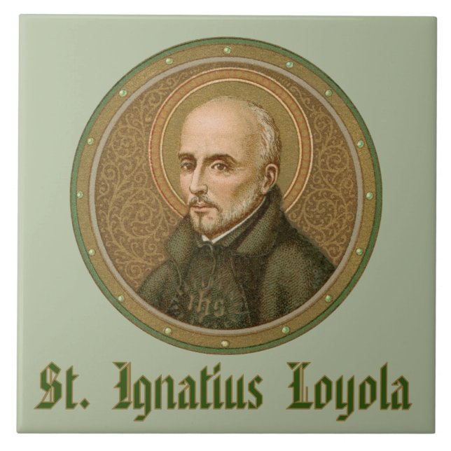 Carreau St. Ignatius Loyola (BK 050 ; Style 1) (Devant)