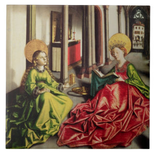 Carreau St Mary Magdalene et St Catherine de l'Alexandrie