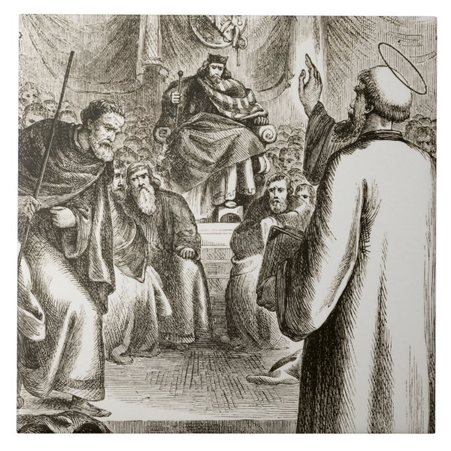 Carreau St Patrick prêchant chez Tara, 'du trias Thu (Devant)