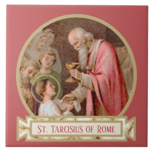 Carreau St. Tarcisius recevant l'Eucharistie (BL 02)