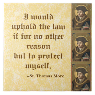 Carreau St. Thomas More (SAU 026) Citation célèbre sur le 