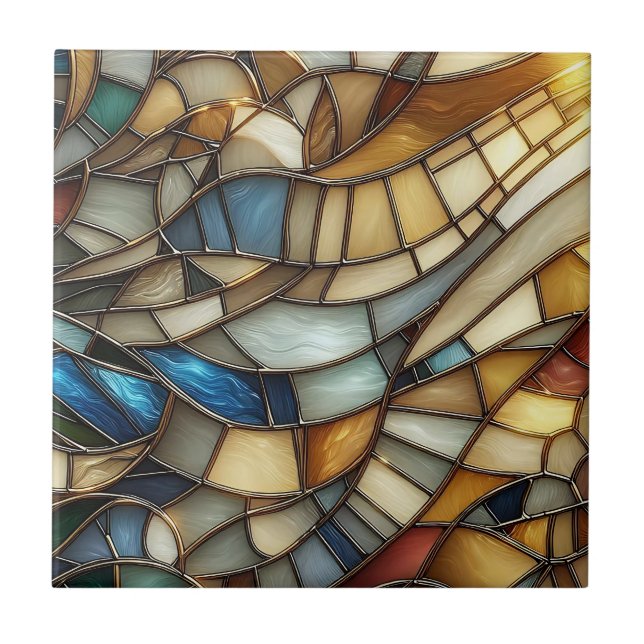 Carreau Stained Glass Waves (Devant)
