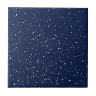 Carreau Starry Sky, Stars on Midnight Blue 