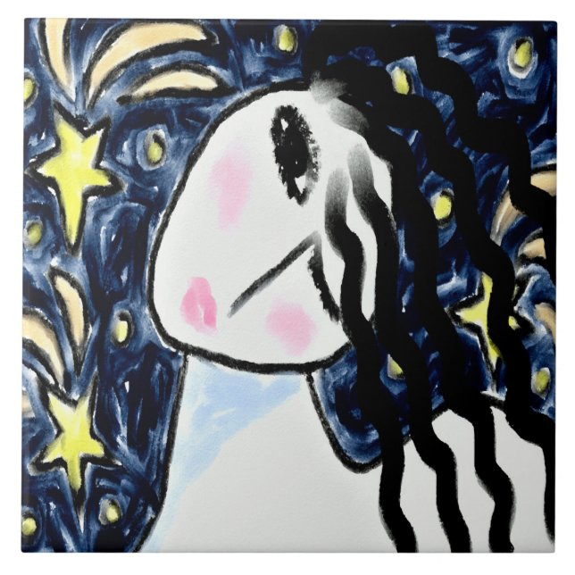 Carreau Stars de tir Peinture numérique Abstraite (Devant)