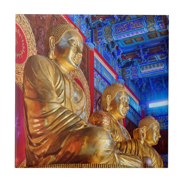 Carreau statue d'image de Bouddha thaïlandais chinois (Devant)