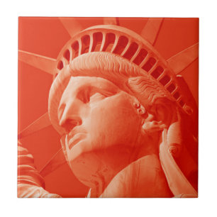 Carreau Statue rouge de la Liberté