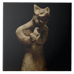 Carreau Statuette d'un démon Lion-Dirigé, Mésopotamie, c.5