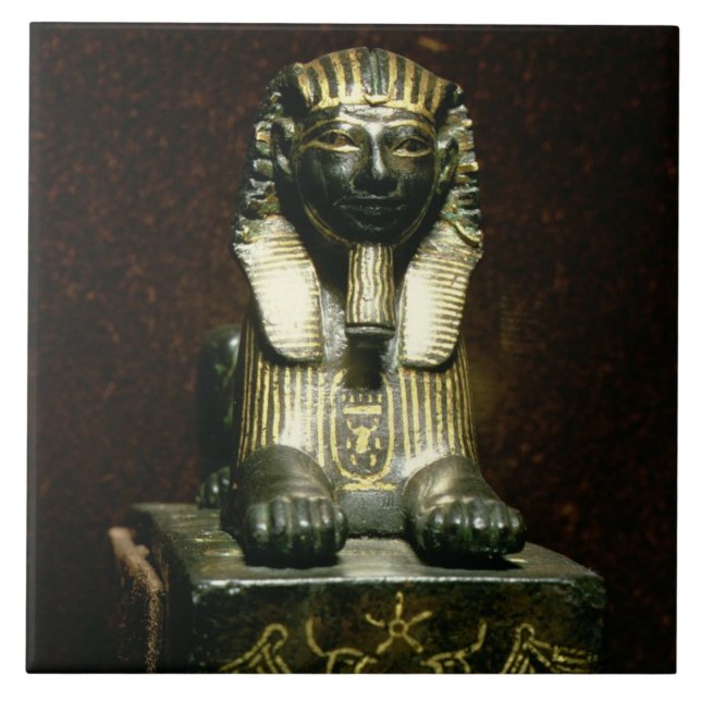 Carreau Statuette d'un sphinx du Roi Tuthmosis III, (Devant)