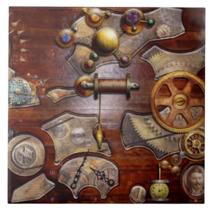 Carreau Steampunk - Engrenages - Réingénierie inverse