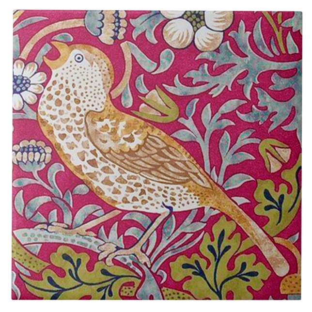 Carreau Strawberry Thief, William Morris (Devant)