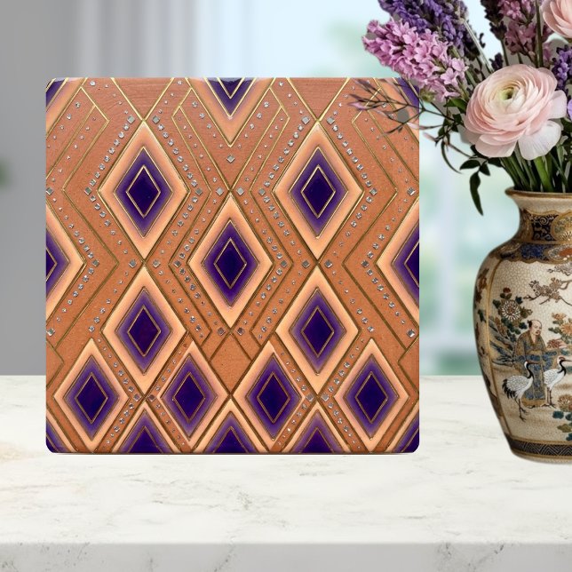 Carreau Streamline Modern Disco Waterfall Purple Orange (Créateur téléchargé)