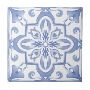 Carreau style italien, bleu, carrelage méditerranéen,
