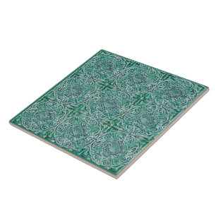 Carreau Style maiolica vert