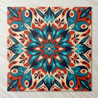 Carreau Style marocain Mandala Méditerranée