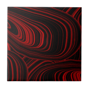 Carreau Style moderne rouge et noir Motif Abstrait