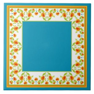 Carreau Style Pays Marigolds Bordure Carrelage en céramiqu