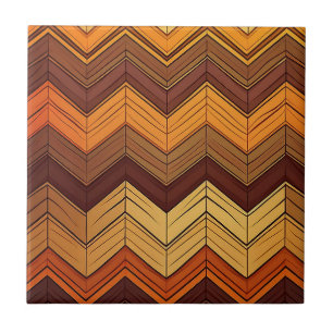 Carreau Style Rétro Artistique Chevron