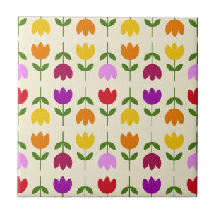 Carreau Style scandinave coloré sur Crm Flower Motif