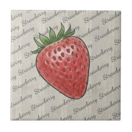 Carreau Stylish script text based background Strawberry