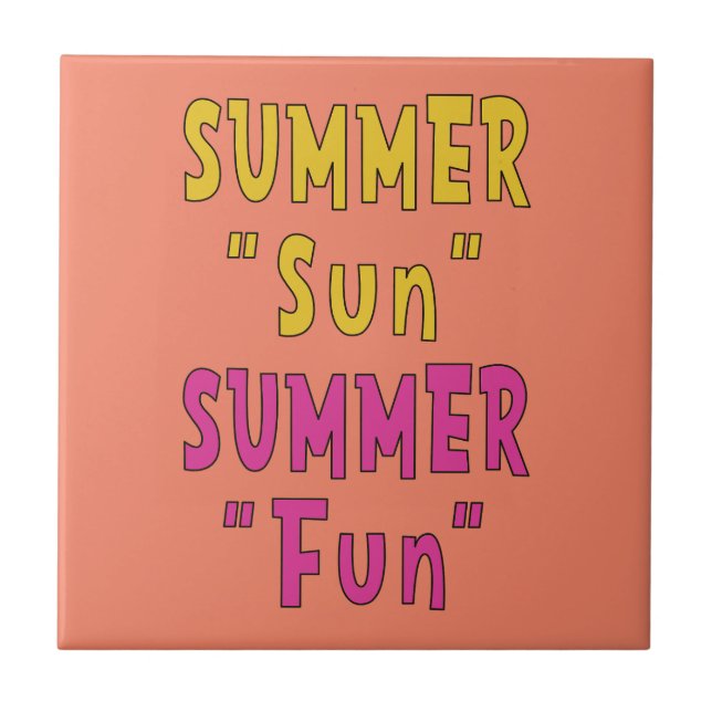 Carreau Summer Sun Summer Fun (Devant)