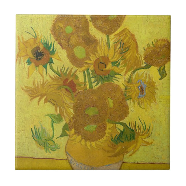Carreau Sunflowers - Vincent van Gogh (Devant)