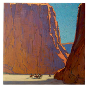 Carreau « Sunset Canyon de Chelly » par Edgar Payne