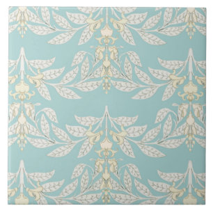 Carreau Supérieure Art Nouveau motif douce turquoise